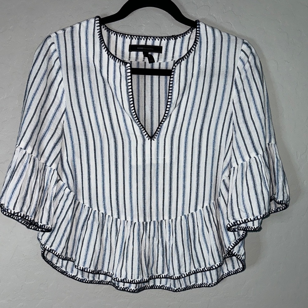 BCBGMAXAZRIA Babydoll Top